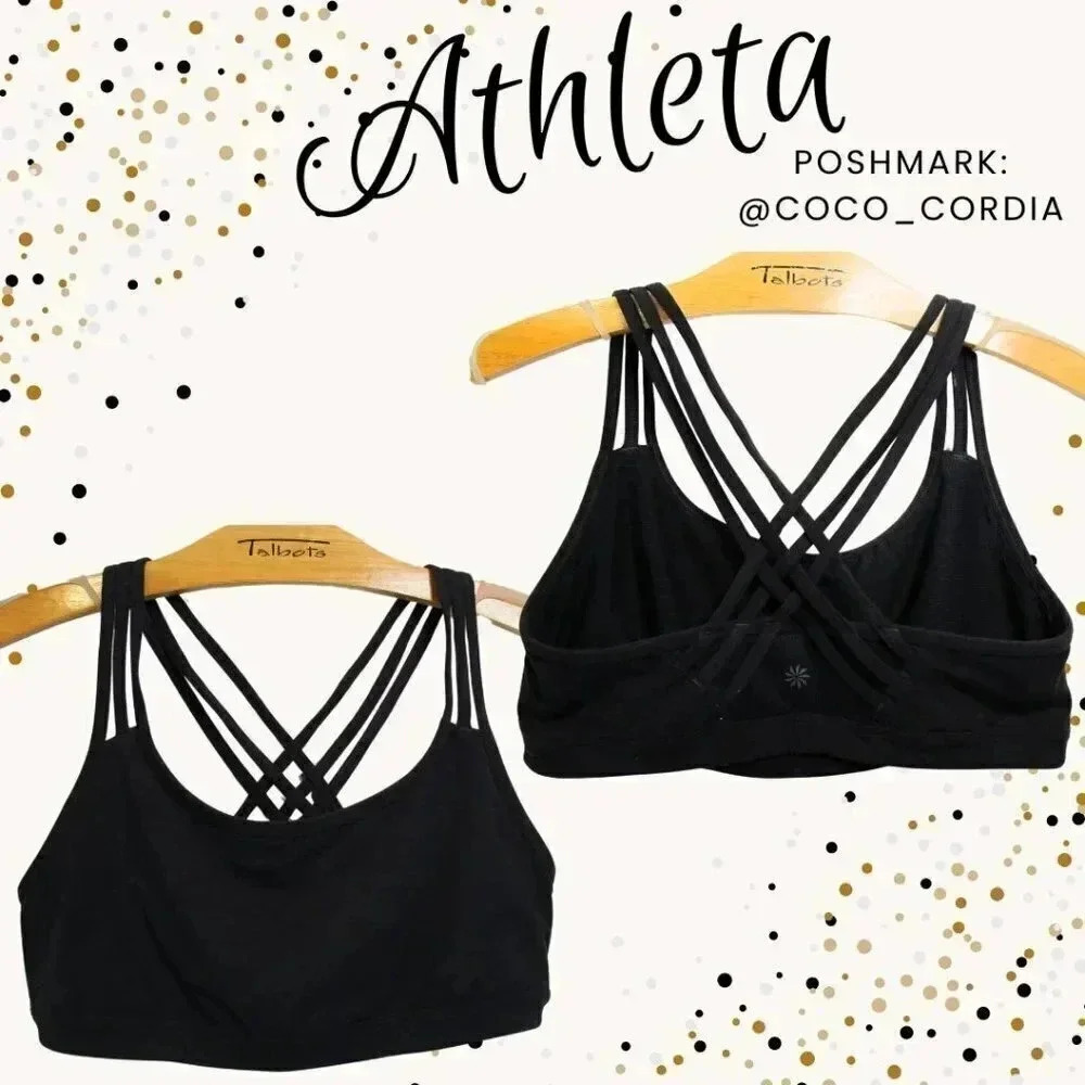 Athleta Sports Bra with Criss Cross Back Size Medium